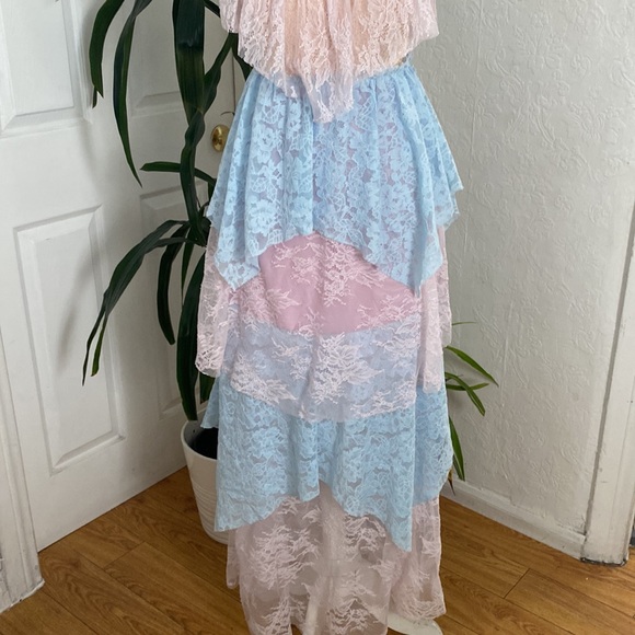 True Decadance Pastel Mermaid Lace Chic Dress 4P - Picture 3 of 7